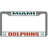 Miami Dolphins Chrome License Plate Frame