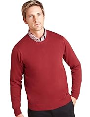 2" Longer Blue Harbour Pure Cotton Jumper