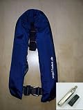 Vollautomatische Rettungsweste Schwimmweste in Blau mit Lifebelt 150N und Füllkit & 1 Inspektion gratis