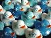24 Baby SNOWFLAKE DUCKS RUBBER Ducky Party Favors or Cupcake Toppers