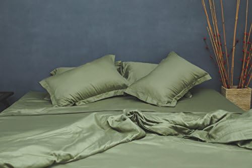 CASA LEMON SIGNATURE Collection Pillow Shams, Made In Italy #1 soft and silky 2 Pillow Shams Highest Quality (KING, SAGE)