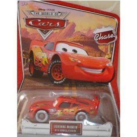Disney Pixar Cars the World of Cars Lightning Mcqueen with Bumper Stickers #35 by Disney