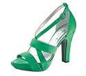 Chillany Sandalette Velourleder Plateau gruen