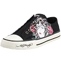 Ed Hardy CM Ghost Black Leinensneaker, black