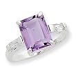 Sterling Silver Amethyst Ring