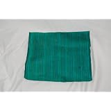 Green Stripe Dupioni with woven Overlay Fat Quarter