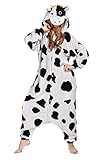Newcosplay Polar Fleece Onesies Pajamas (XL, cow)