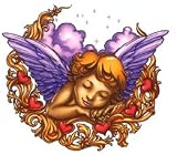 Angel Hearts Temporaray Tattoo