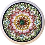 Talavera-look DesignTLV082 Mexican Art Drawer Pull Knob