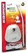 Genius MIC-01A (White,desktop microphone) Allows for Internet conversation, voice presentation or recording anytime, anywhere.