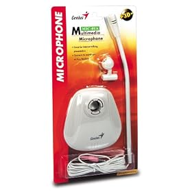Click here to buy Genius MIC-01A (White,desktop microphone) Allows for Internet conversation, voice... by Genius.