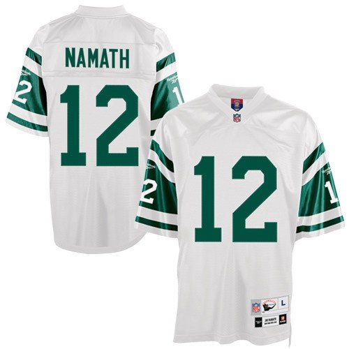 New York Jets Joe Namath White Replica Football Jersey