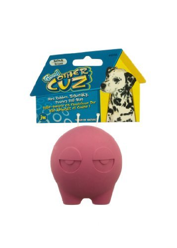 More image JW Pet Company Good Other Cuz Rubber Dog Toy, Large, Colors Vary