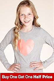 Pure Cotton Faded Heart Print T Shirt