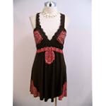 New Free People Espresso Brown Cross Back Dress Medium