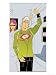 A Caucasian Teen on a Subway Listening to Music with an Adult Caucasian Woman in the Background Giclee Poster Print by Dynamic Graphics, 18x24