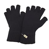 FLOSO® Ladies/Womens Winter Fingerless Gloves