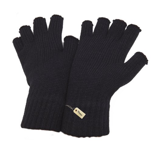 FLOSO® Ladies/Womens Winter Fingerless Gloves