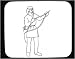 Decorated Mouse Pad with man, hunting, black and white, quiver, bow, bearded, arrows, fighter, Europe, weapon, soldier, Denmark, hunter