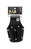 高儀 職人道 ペンチ用 腰袋 ブラックレザー SBL-03