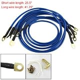 Universal Ground Wire Cable System Kit Blue