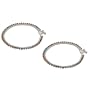 Handmade Silver Anklet Bracelets Pair 9.75 inches