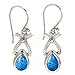 NOVICA Natural Turquoise and .925 Sterling Silver Dangle earrings, 'Temptations'