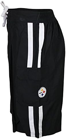 NFL Team Logo Classic Swim Trunks (Pittsburgh Steelers, Large)