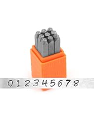 Art and Craft Supply: ImpressArt- Basic Bridgette Numbers Metal Stamp Set - ImpressArt Metal Stamps