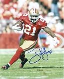 Frank Gore Autographed San Francisco 49ers Red Jersey 8x10 Photo
