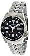 Seiko Men's Automatic Diver SKX013K2 Silver Stainless-Steel Automatic Watch with Black Dial