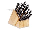Shun Classic 23-Piece Mega Block Knife Set with Bamboo Block