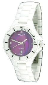 Oniss #ON8011-L76 Women's Ligaro Collection White Ceramic Watch
