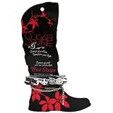 Sugar and Vine Zebra Boot Strap w/ Clear Peace_Red Open Heart_ Smiley Face