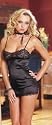 (Colors) Dainty & Delicately Sexy in this Wispy Stretch Satin and Scallop Lace Classic Chemise Set