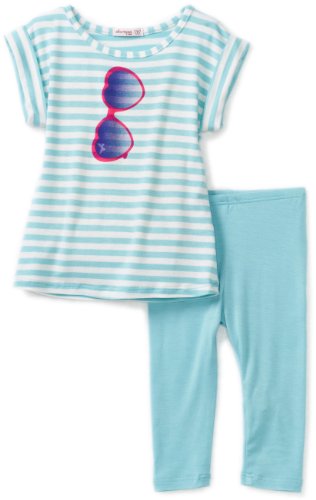 Little Ella Baby-girls Infant Accessorized Ella Tunic Set, Breeze, 6-12 Months