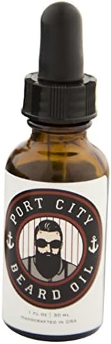 Beard Oil &amp; Leave-In Conditioner by Port City Pomade - Perfect Father's Day Gift! ORGANIC Beard Oil with All-Natural Ingredients - For Coarse Beards to Keep Beard Soft and Smooth! (1 ounce)