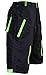 Astek Men's Neon Green Black MTB Baggy Padded Mountain Bike Shorts (XL)