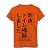トイレ掃除 リブクルーネックTシャツ(オレンジ) M
