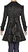 -Foggy Night in Paris- Black Victorian Gothic Corset Ruffle Jacquard Vintage Style Jacket