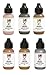 Dina Wakley Metallic Heavy Body Acrylic Paint Bundle - 6 Bottles, 1 Ounce Each - Ancient, Rosy, Medieval, Gilt, Penny and Sterling
