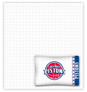 Sports Coverage NBA Detroit Pistons Sheet Set Queen