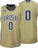 Notre Dame Fighting Irish adidas #0 Gold Replica Basketball Jersey