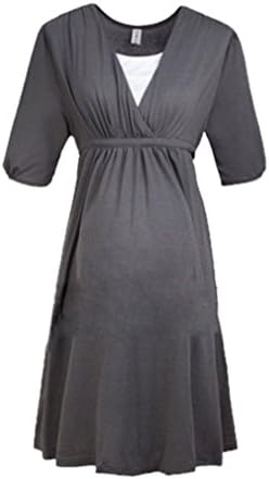 Classic Fashion Womens High Class Pregnant Maternity Dress