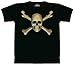 Skull & Crossbones Glow in the Dark T-Shirt 100% Cotton Short Sleeve Shirt for Teenagers and Adults