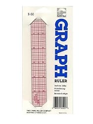 C-Thru 8ths Graph Beveled Transparent Rulers 1 in. x 6 in. no. b-50