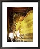 The 46M Long Statue of the Reclining Buddha, Wat Pho (Wat Po) (Wat Chetuphon), Bangkok, Thailand Framed Framed Art Poster Print by Gavin Hellier, 18x22