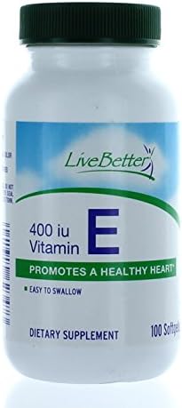 Live Better Vitamin E 400IU Healthy Heart 100 Softgels