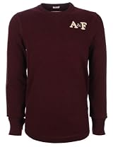 Abercrombie & Fitch Mens Longsleeve AF Burgundy