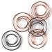 Creative Impressions Mini Metal Spiral Clips 25/Package, Antique and Copper